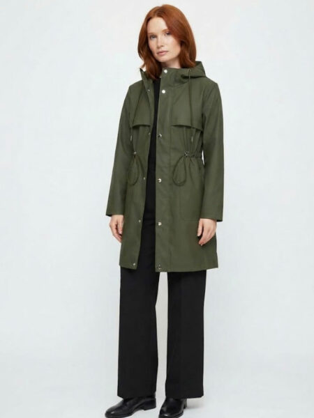 Ropa 57 chubasquero verde caqui Kazkabar