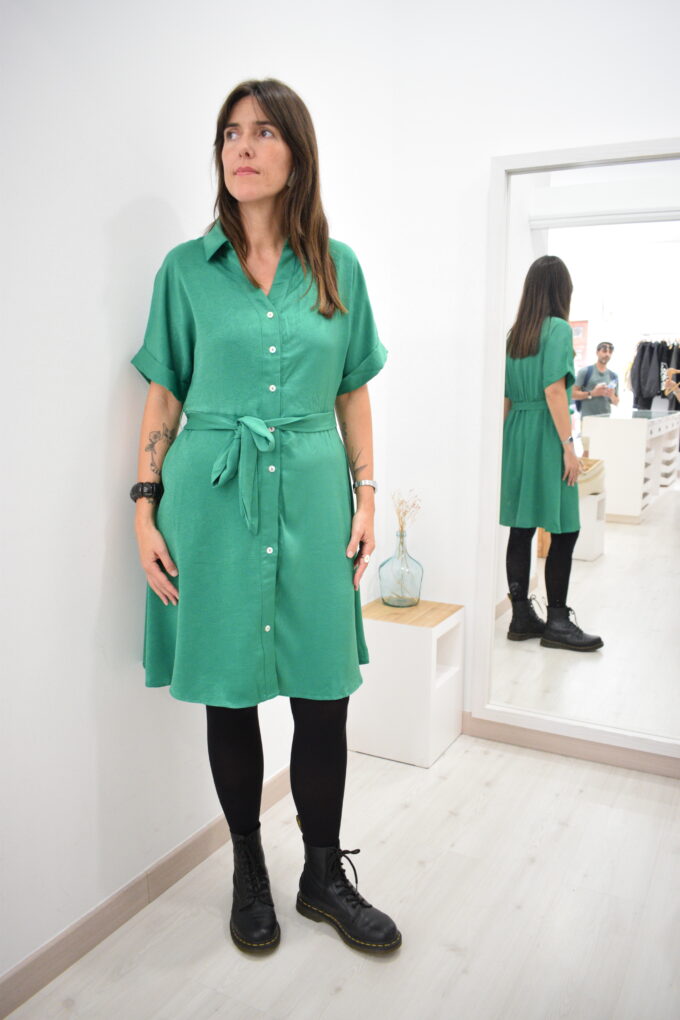BERRIA/NEW Vestido verde Ioritz - Imagen 2