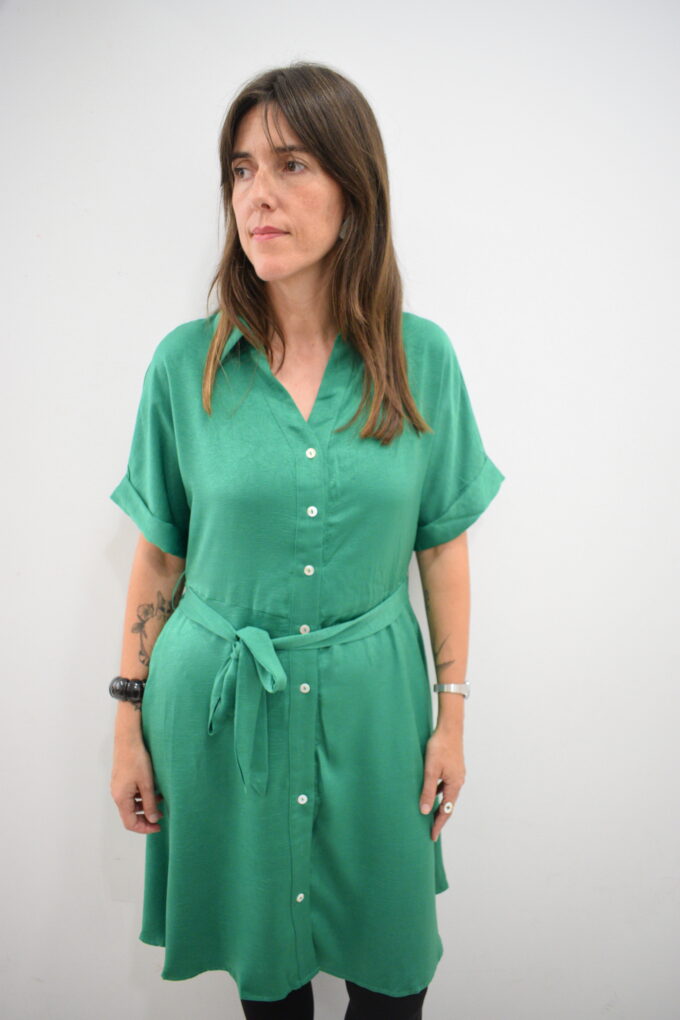 BERRIA/NEW Vestido verde Ioritz