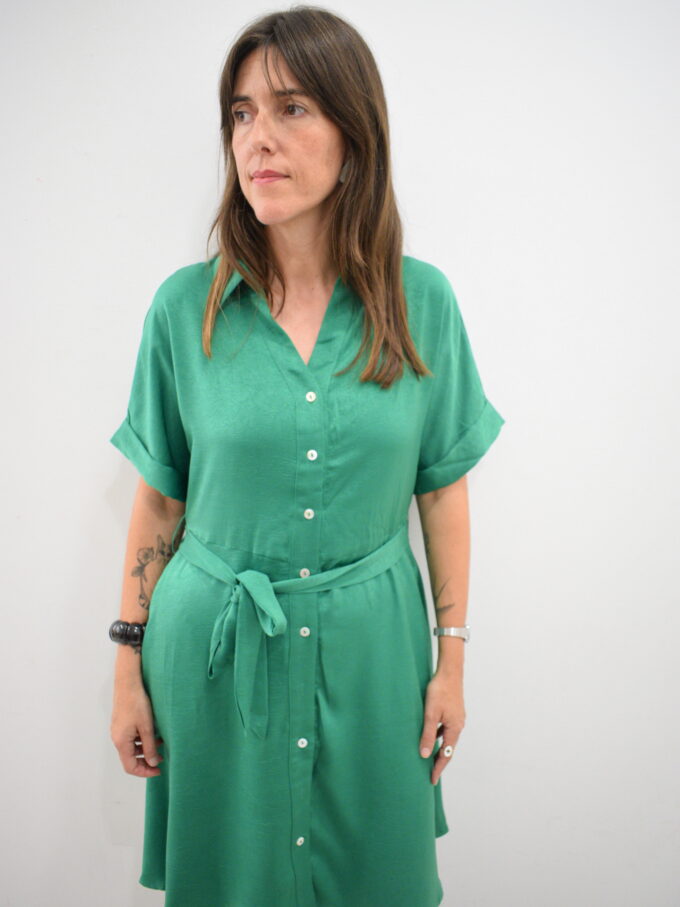BERRIA/NEW Vestido verde Ioritz