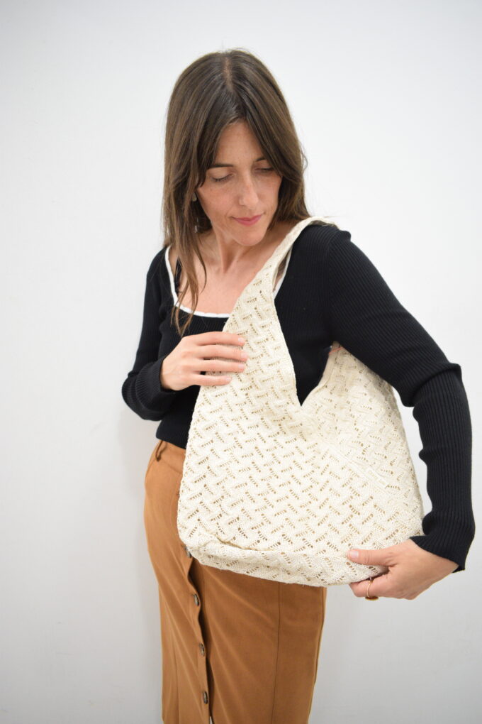 BERRIA/NEW Bolso blanco crudo Naoki - Imagen 4