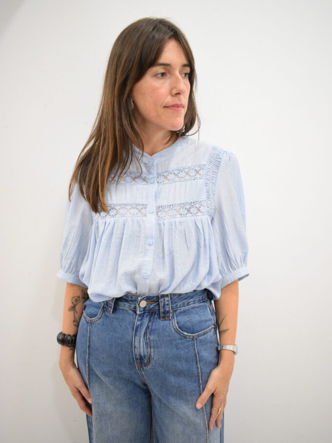 BERRIA/NEW Camisa azul Mirari