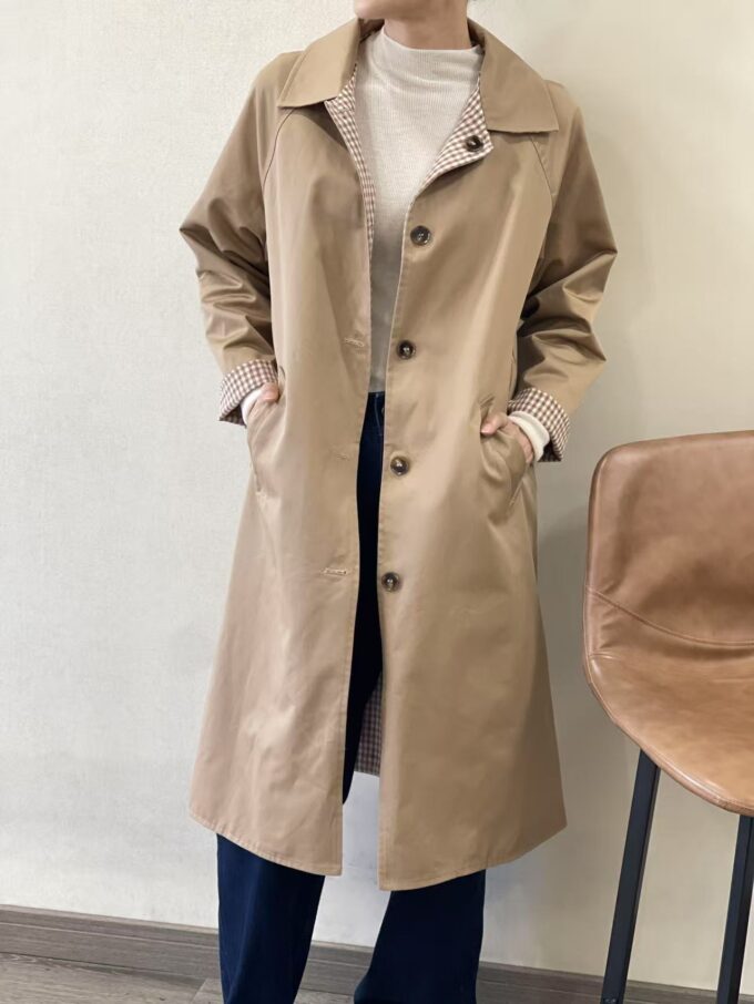 BERRIA/NEW Gabardina camel reversible Helene