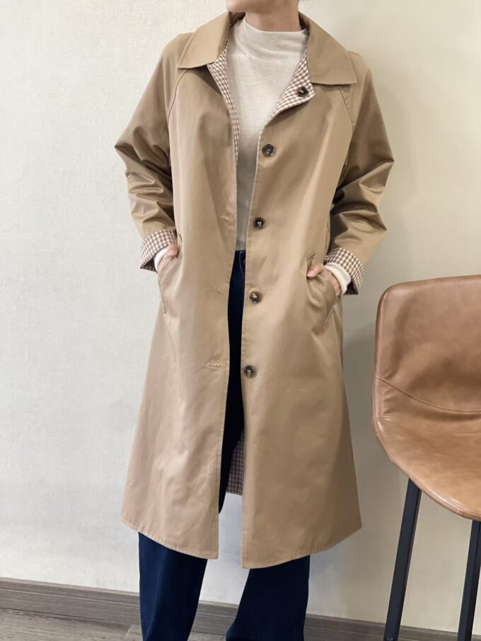 BERRIA/NEW Gabardina camel reversible Helene
