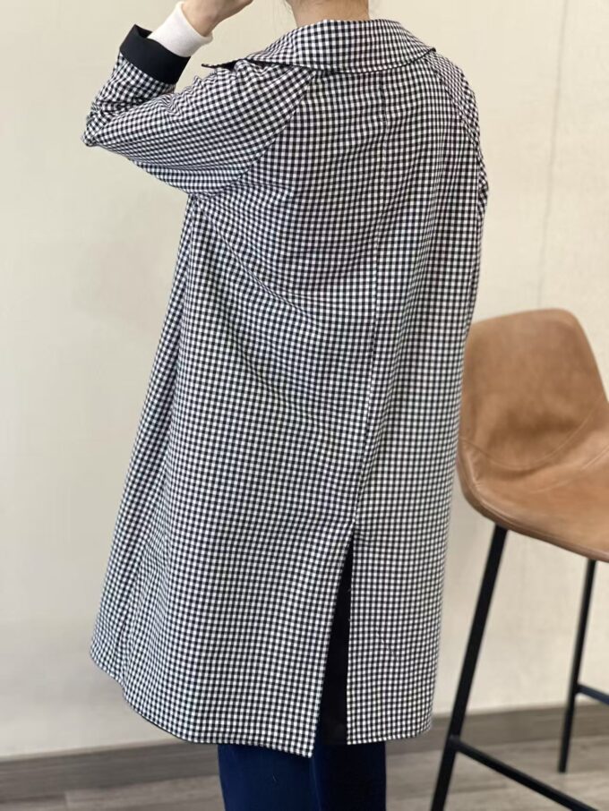 BERRIA/NEW Gabardina negra reversible Helene - Imagen 6