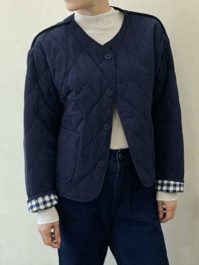 BERRIA/NEW Cazadora acolchada azul marino reversible Vivi - Imagen 2