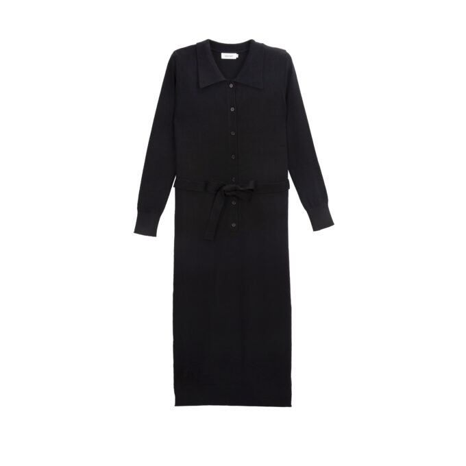 BERRIA/NEW Vestido de punto negro Mera - Imagen 3