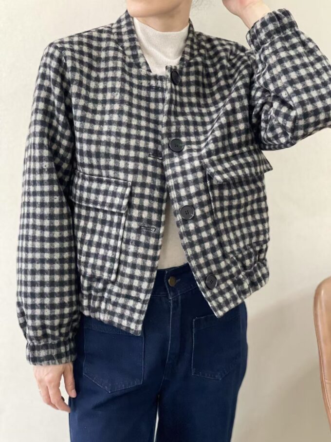 Inicio 40 BERRIA/NEW Cazadora gris a cuadros Molly