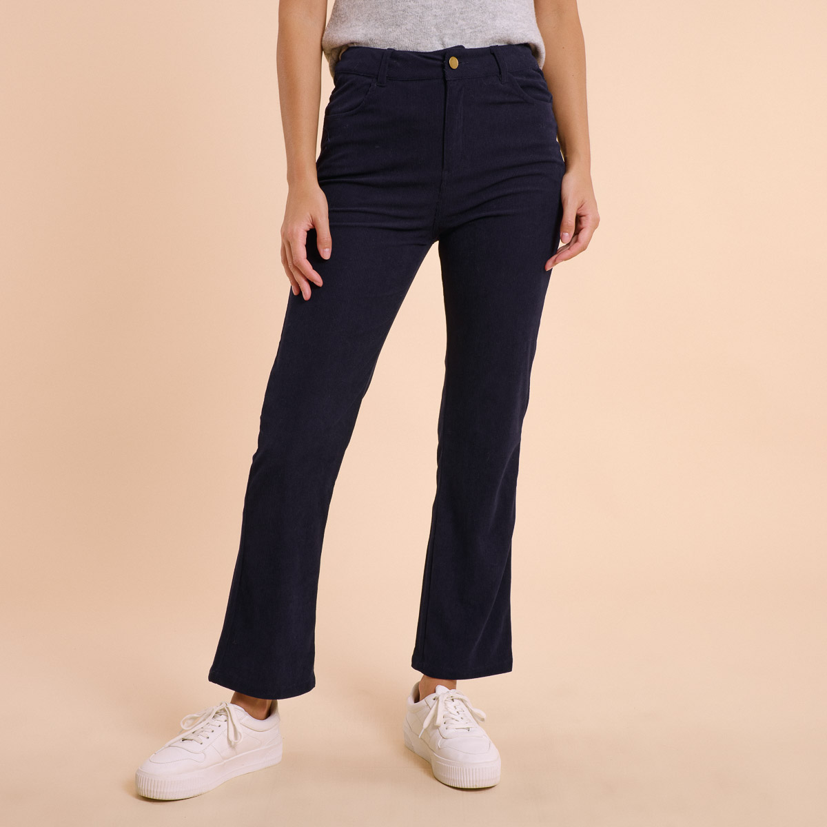 BERRIA/NEW Pantalón de pana azul marino Simon 3 BERRIA/NEW Pantalón de pana azul marino Simon - Imagen 2