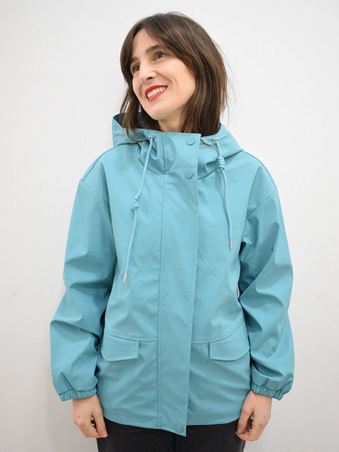 Inicio 425 Chubasquero turquea Elur capucha