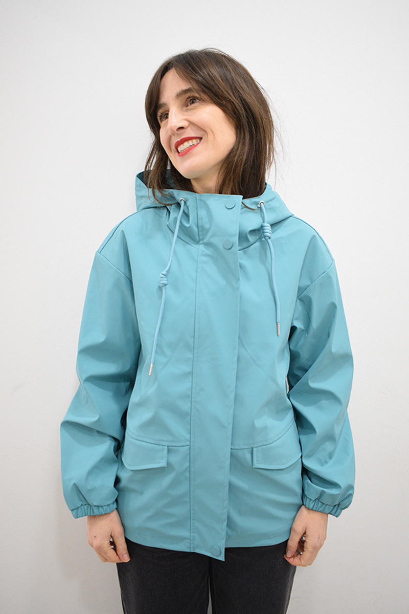 Chubasquero turquea Elur capucha