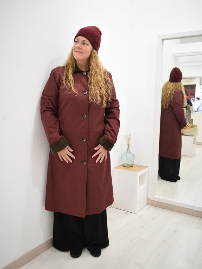 Inicio 8 BERRIA/NEW Gabardina burdeos Alia