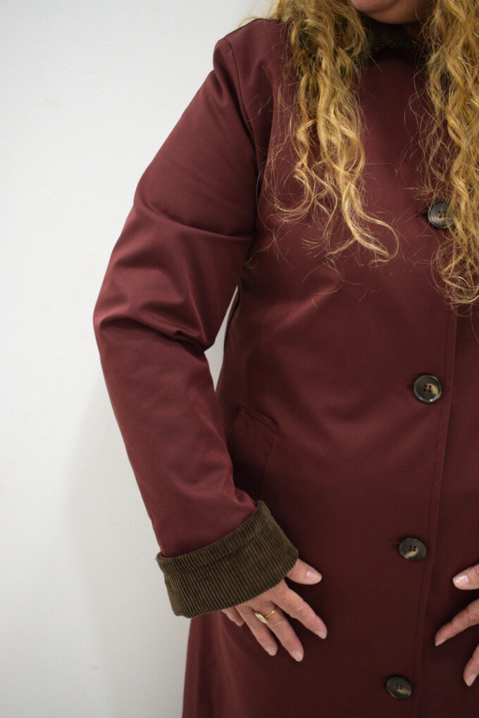 BERRIA/NEW Gabardina burdeos Alia - Imagen 3