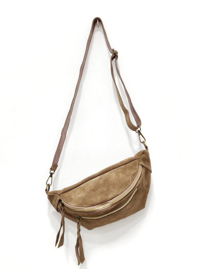 BERRIA/NEW Riñonera color taupe Banzai