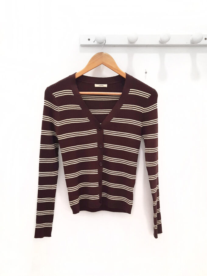 CHAQUETA marron amarillo Carolina