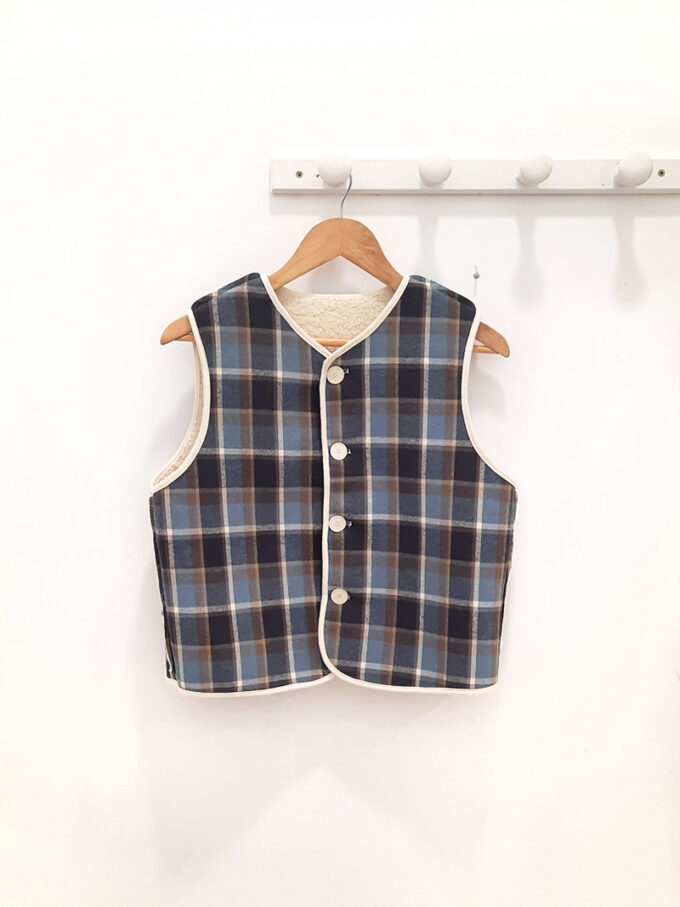 BERRIA/NEW Chaleco azul reversible Mildred