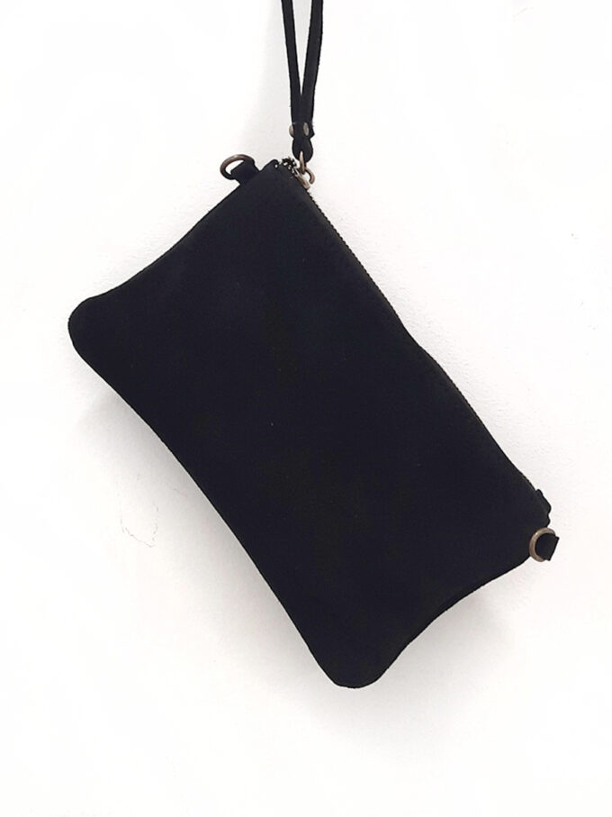Clutch negro Emily neceser cremallera