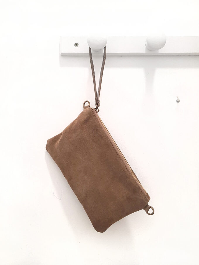 BERRIA/NEW Clutch taupé Emily