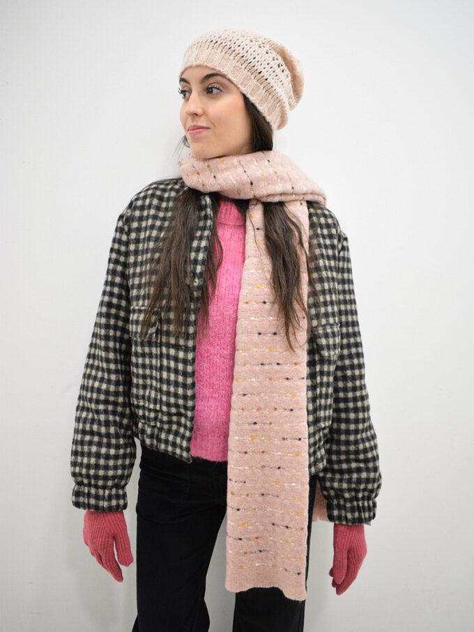 BERRIA/NEW Bufanda rosa Marie