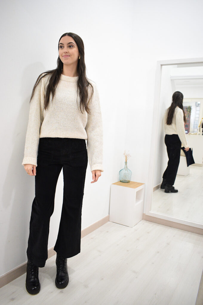 Pantalón de pana negro Derek