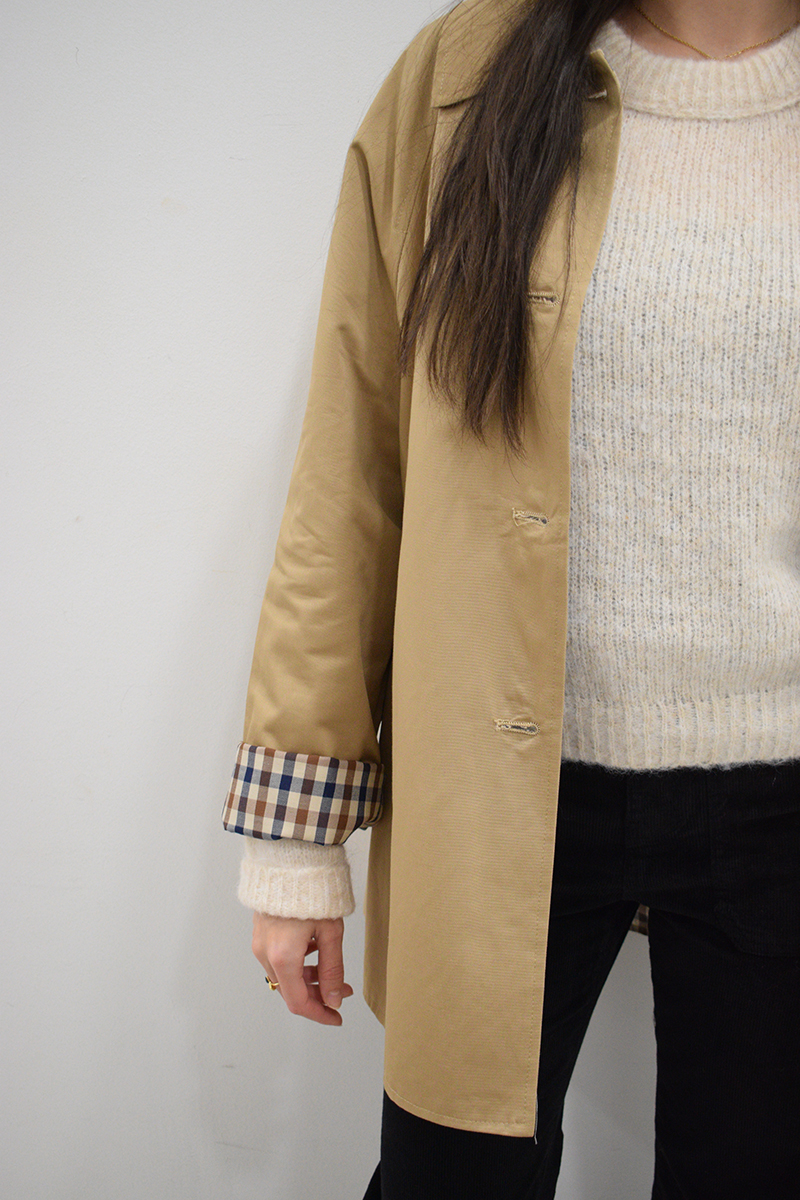 BERRIA/NEW Gabardina camel reversible Morin 4 BERRIA/NEW Gabardina camel reversible Morin - Imagen 3