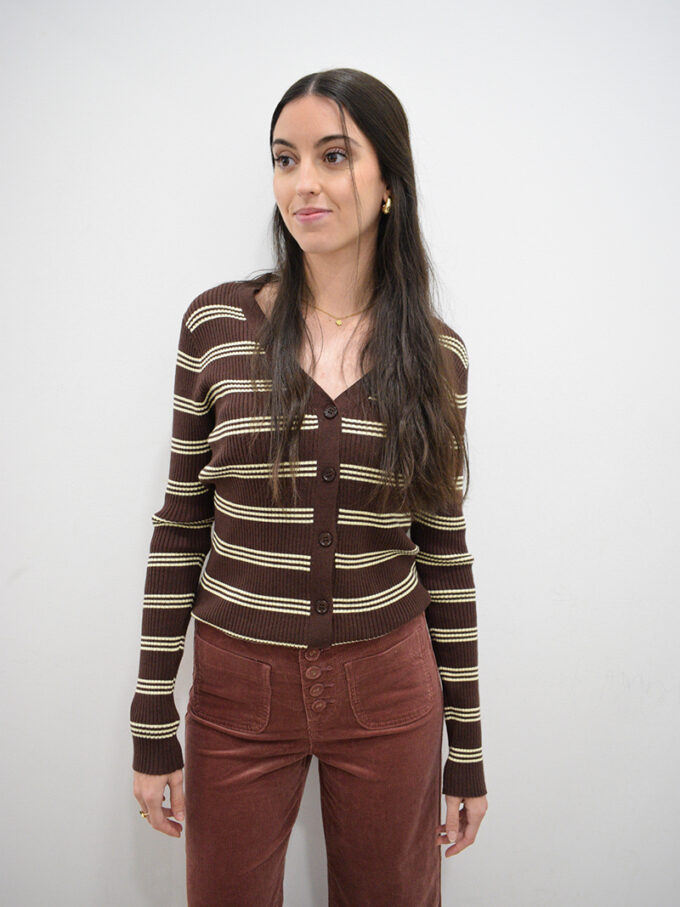 BERRIA/NEW Chaqueta marrón amarillo Carolina