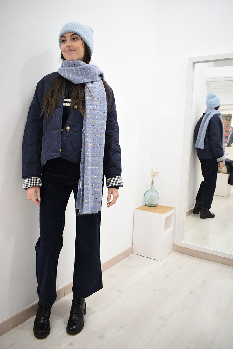 BERRIA/NEW Bufanda azul Marie 4 BERRIA/NEW Bufanda azul Marie - Imagen 3