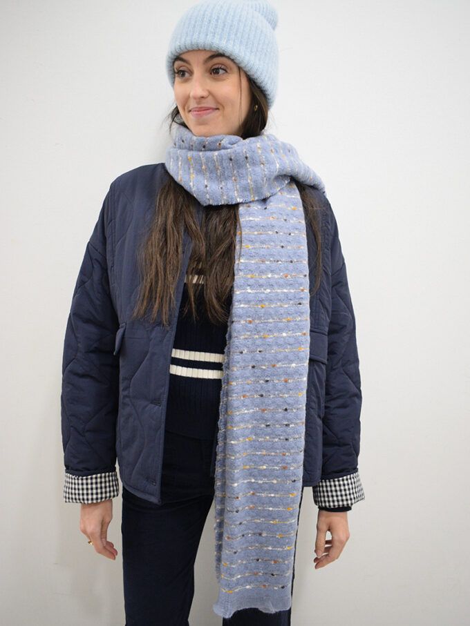 BERRIA/NEW Bufanda azul Marie