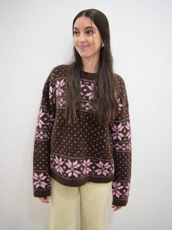 BERRIA/NEW Jersey marrón Santa