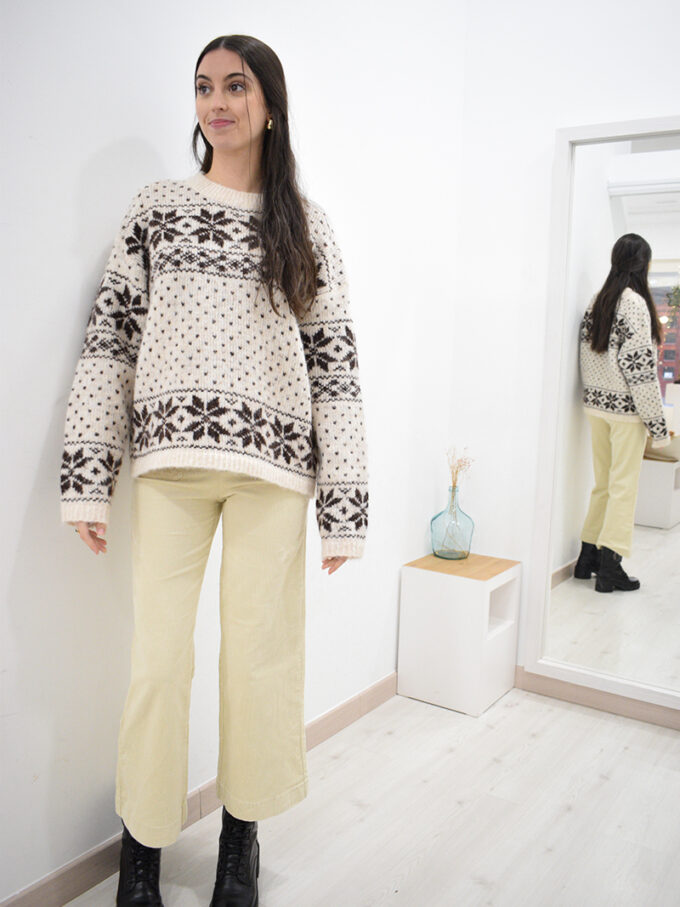 BERRIA/NEW Pantalón de pana crudo Matias