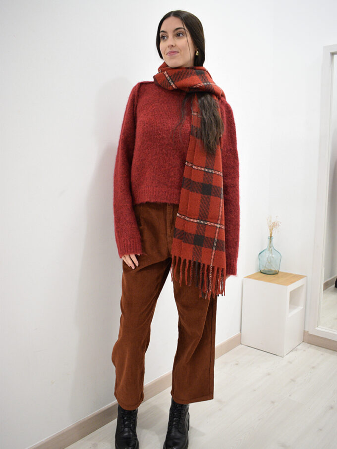 BERRIA/NEW Bufanda roja Aitona