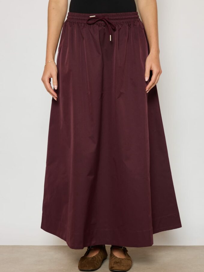 BERRIA/NEW Falda larga granate Mayra