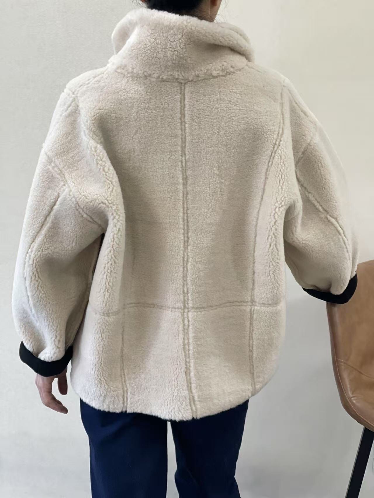 BERRIA/NEW Abrigo borreguito negro Jeremy 7 BERRIA/NEW Abrigo borreguito negro Jeremy - Imagen 6