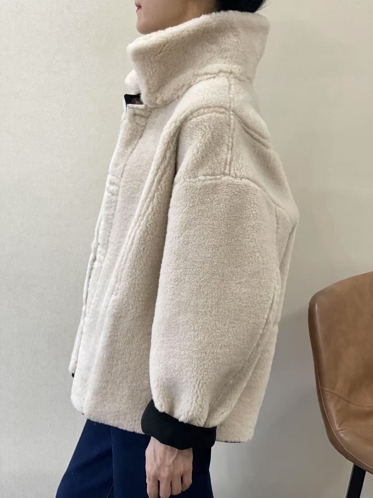 BERRIA/NEW Abrigo borreguito negro Jeremy 5 BERRIA/NEW Abrigo borreguito negro Jeremy - Imagen 4