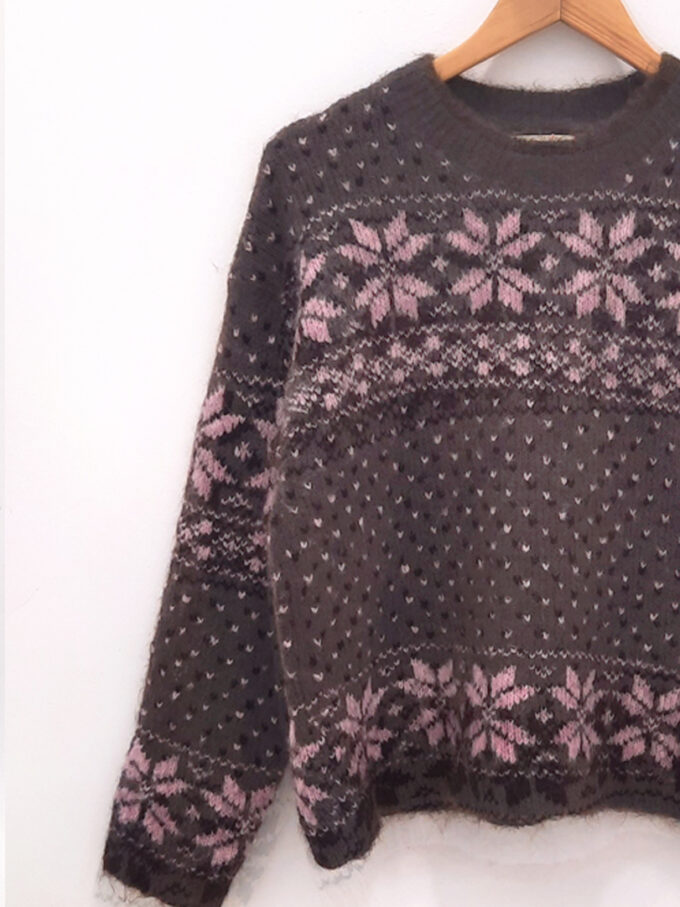 Inicio 5 JERSEY marron Santa punto