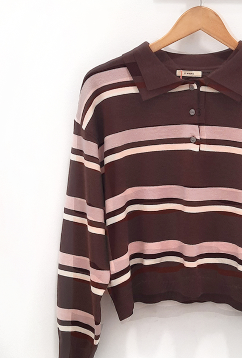 BERRIA/NEW Jersey marrón Tomy 3 BERRIA/NEW Jersey marrón Tomy - Imagen 2