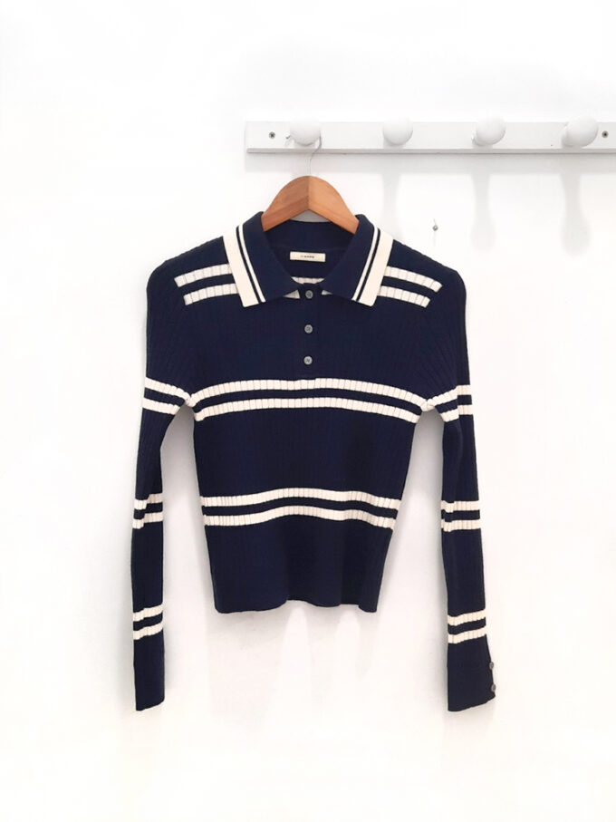 BERRIA/NEW Jersey polo azul marino Aqua