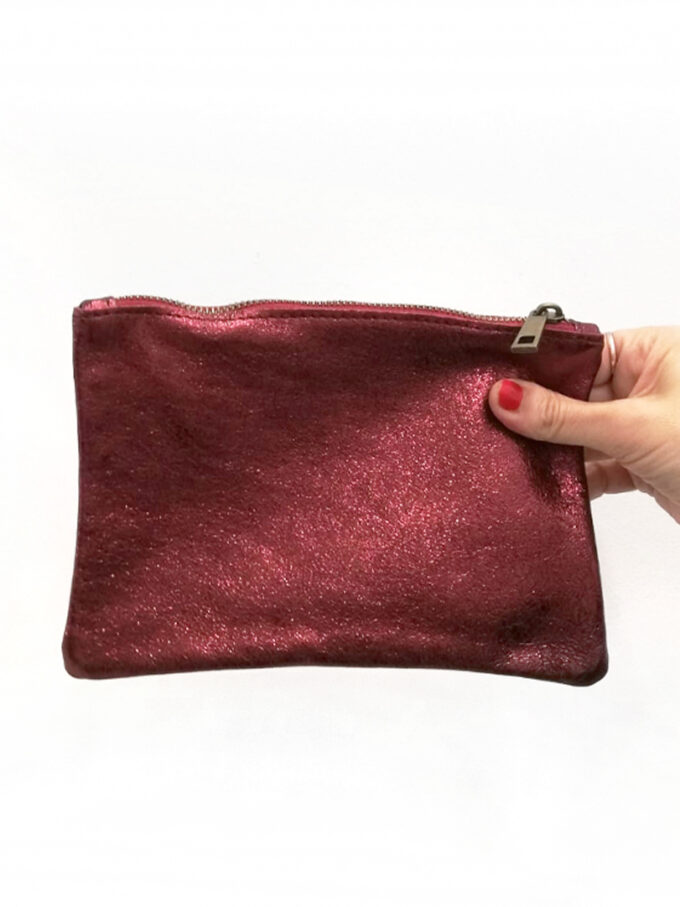 Neceser granate Milo gliter