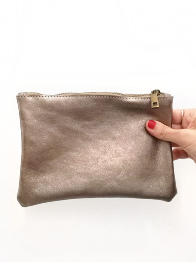 Neceser taupe Milo gliter