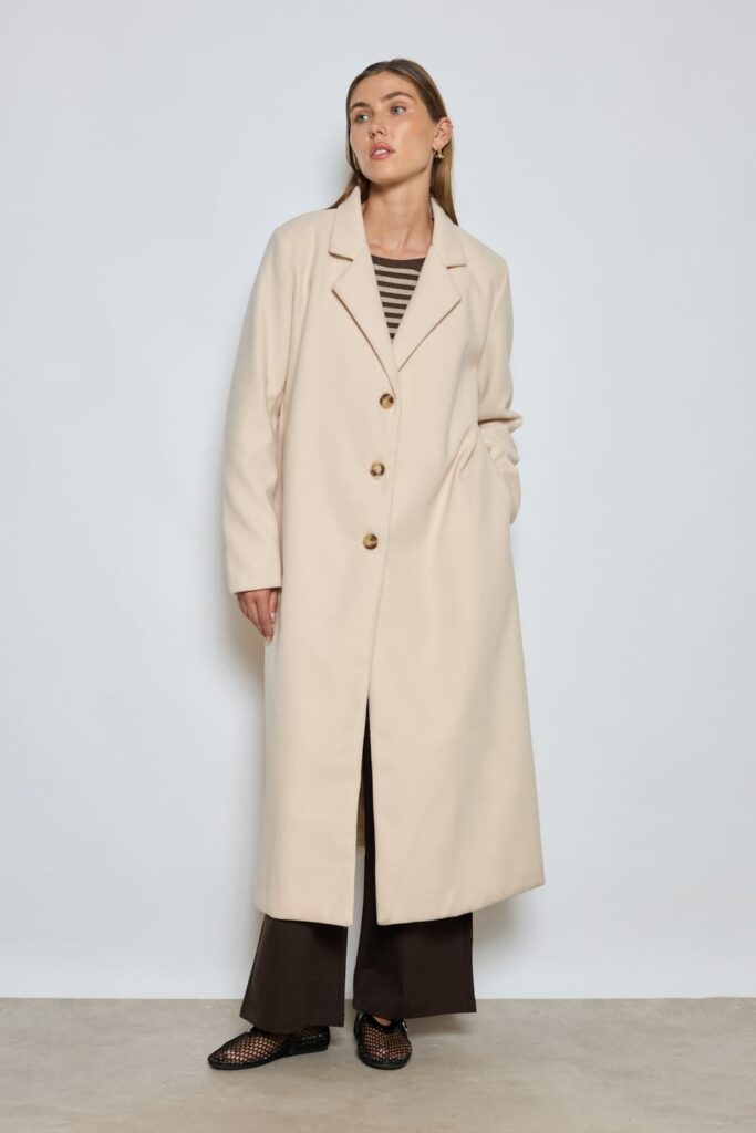 Abrigo beige Linette