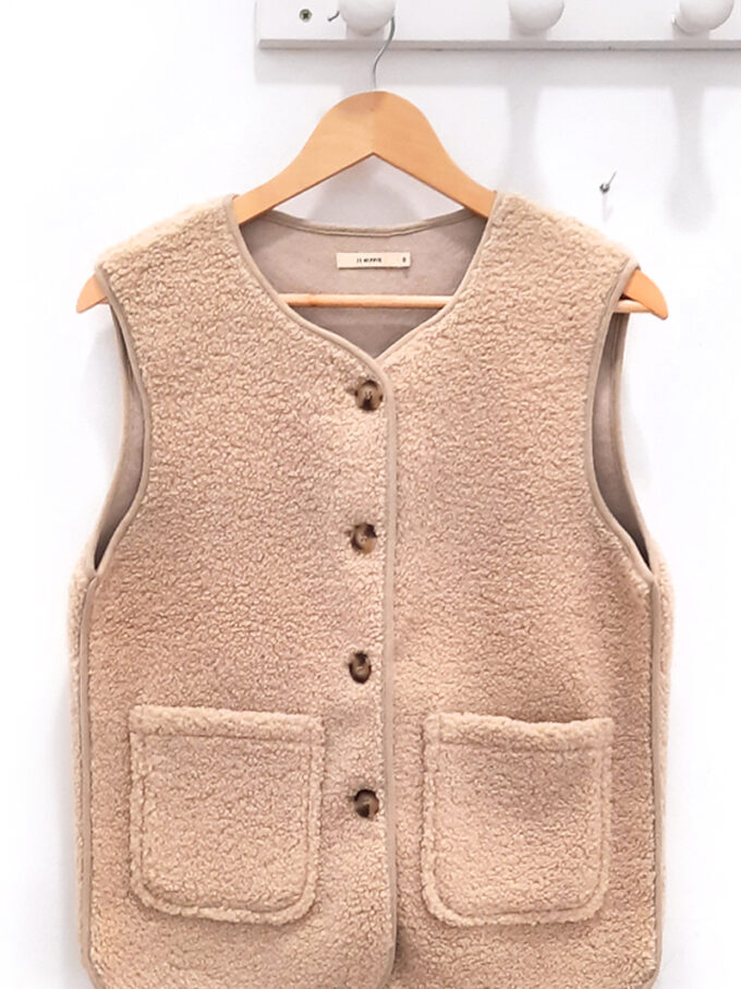 Chaleco beige Uri borreguillo