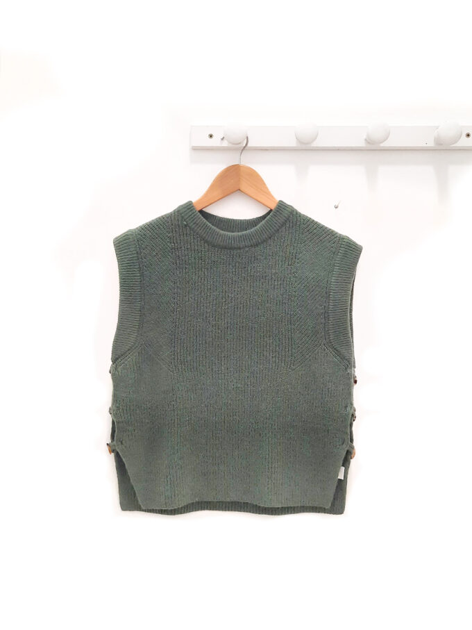 BERRIA/NEW Chaleco verde de punto Rubens