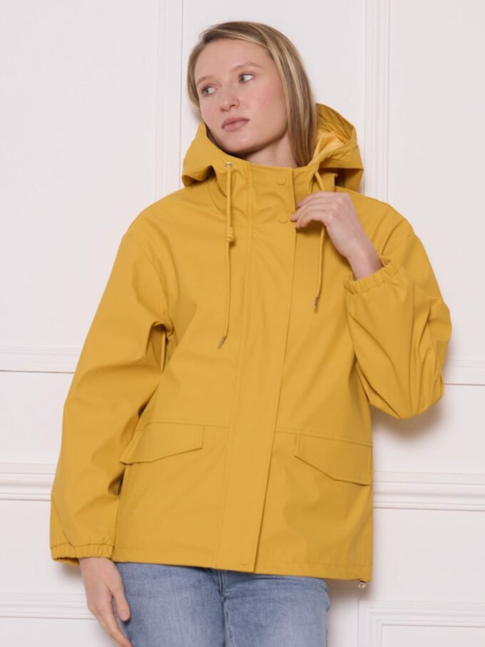 BERRIA/NEW Chubasquero mostaza Elur