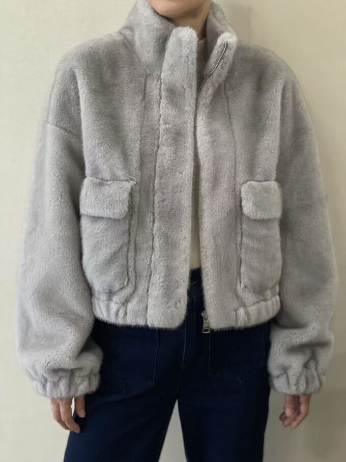 BERRIA/NEW Abrigo de pelo gris Jovan