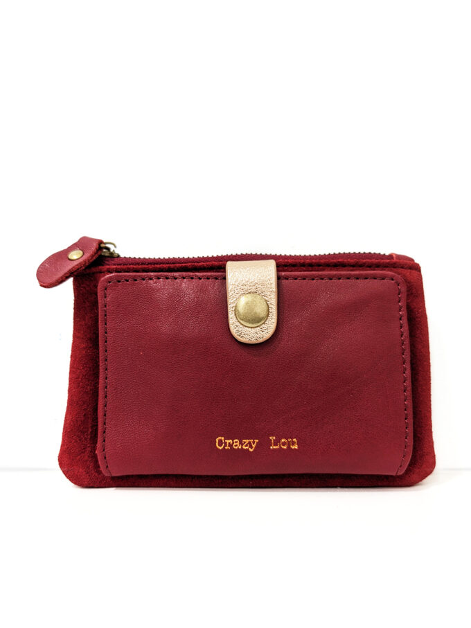 BERRIA/NEW Cartera burdeos Crazy Lou