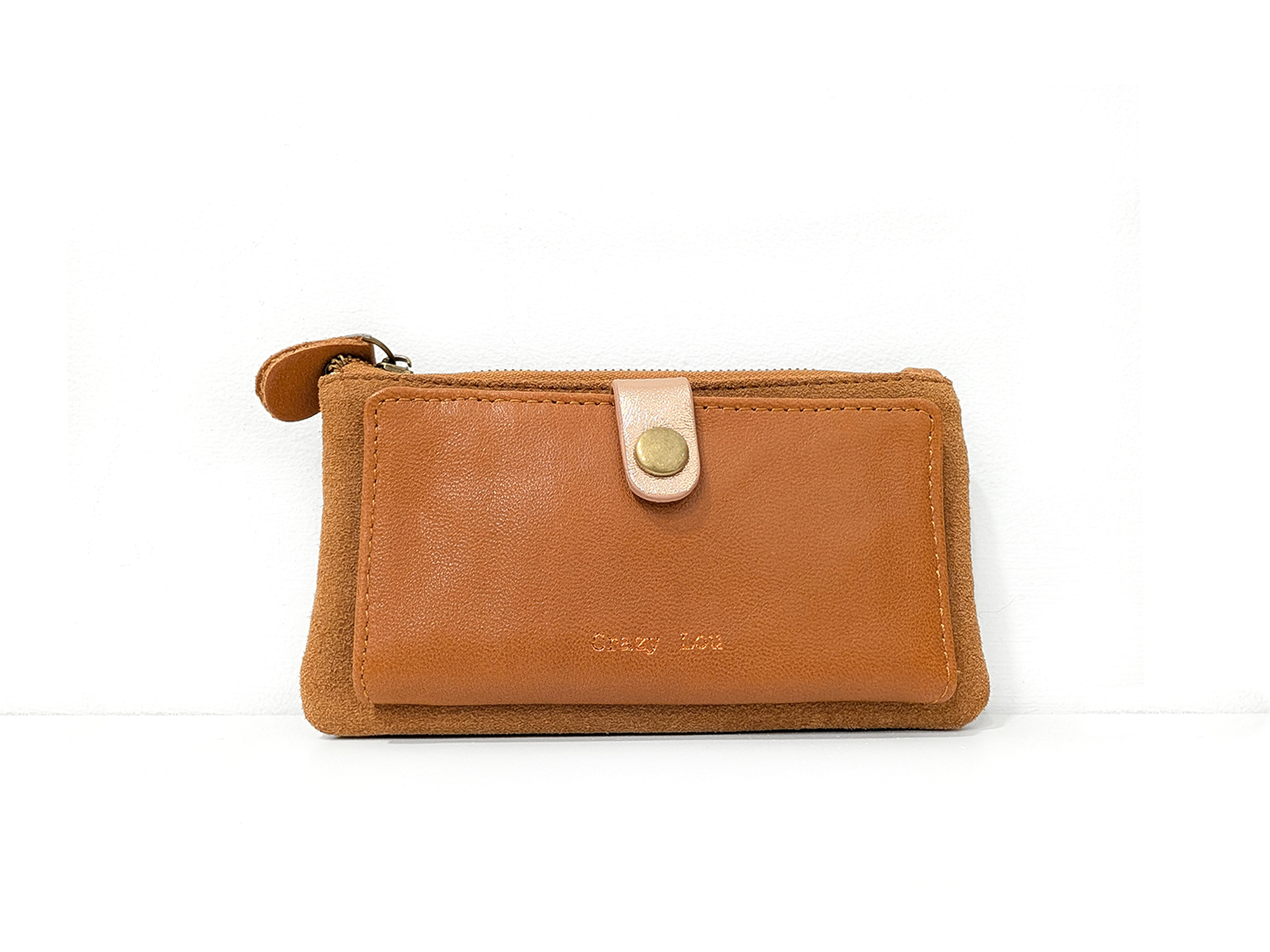 cartera camel grande