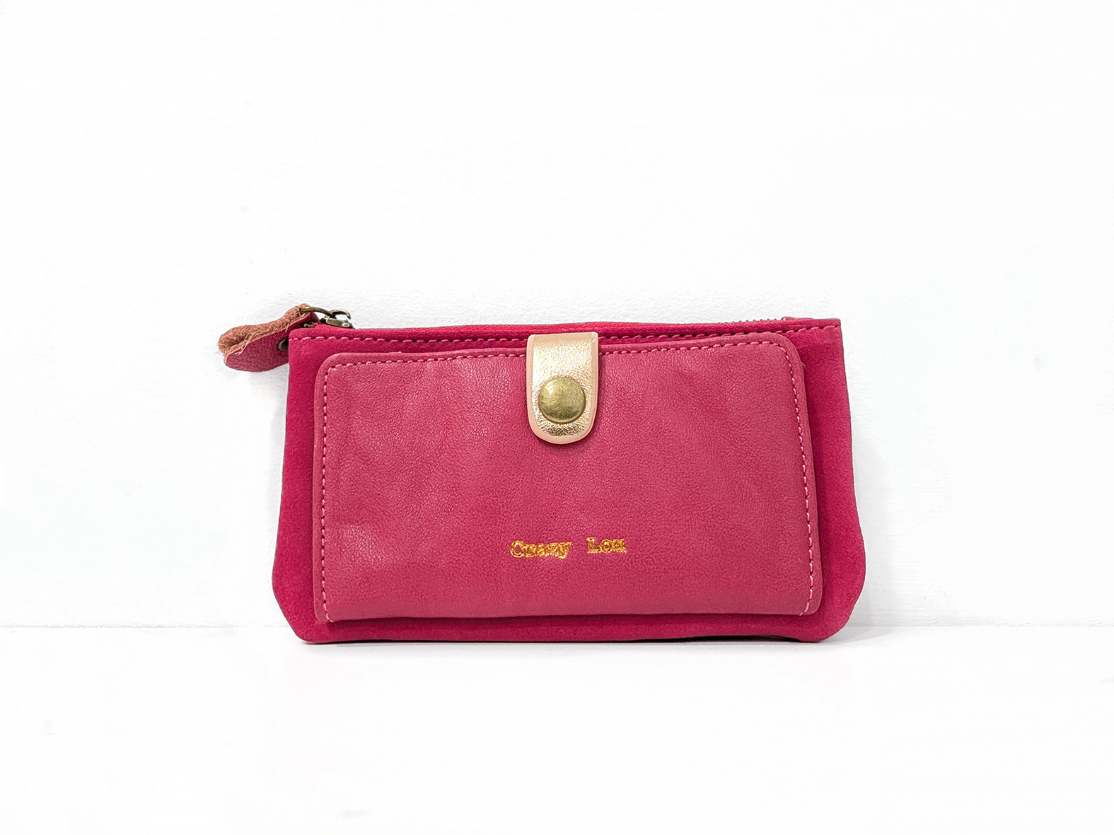 cartera fuxia grande
