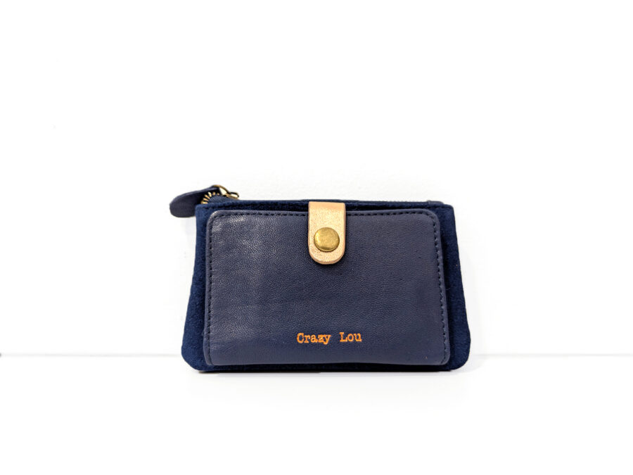 Cartera azul marino Crazy Lou