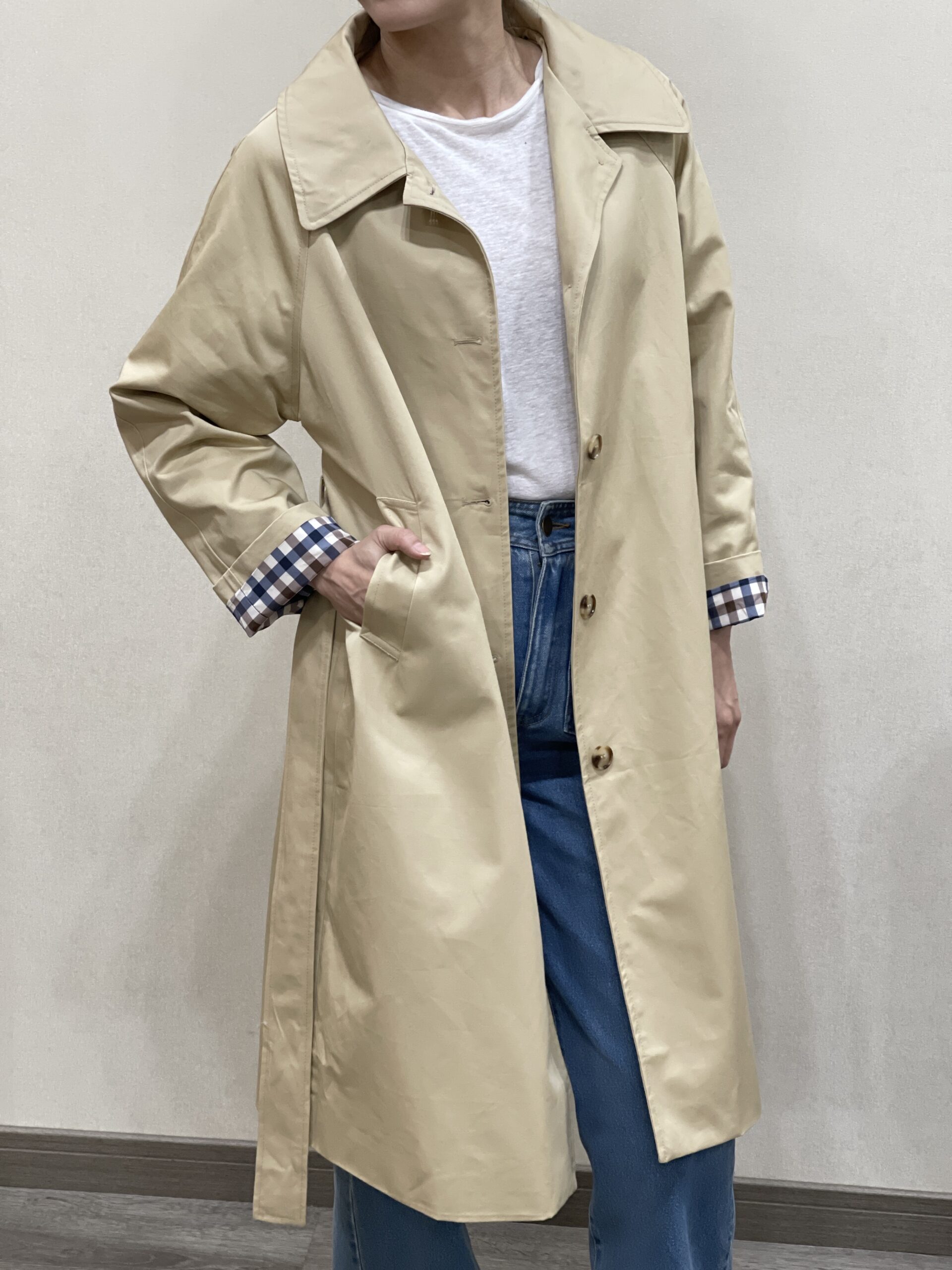 Gabardina beige Benedetta