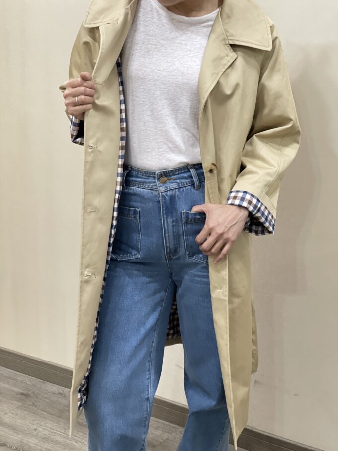 Gabardina beige Benedetta